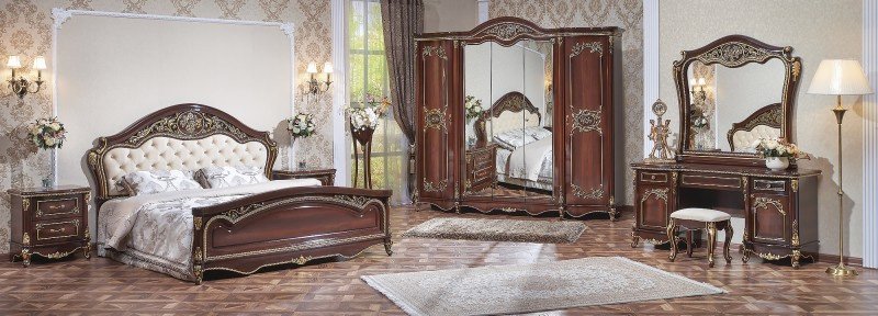 Арида Комплект 5-х дверный «Даниэлла» темный орех