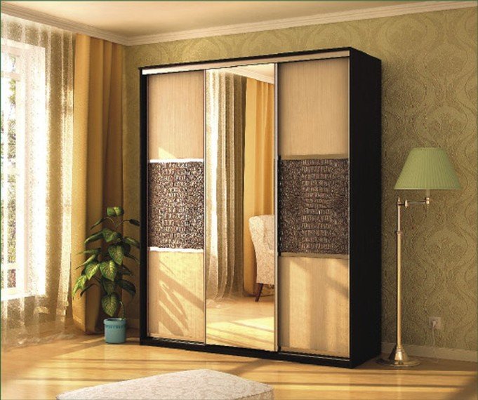 Мэри мебель Шкаф-купе 3-х дверный Де-Люкс №6