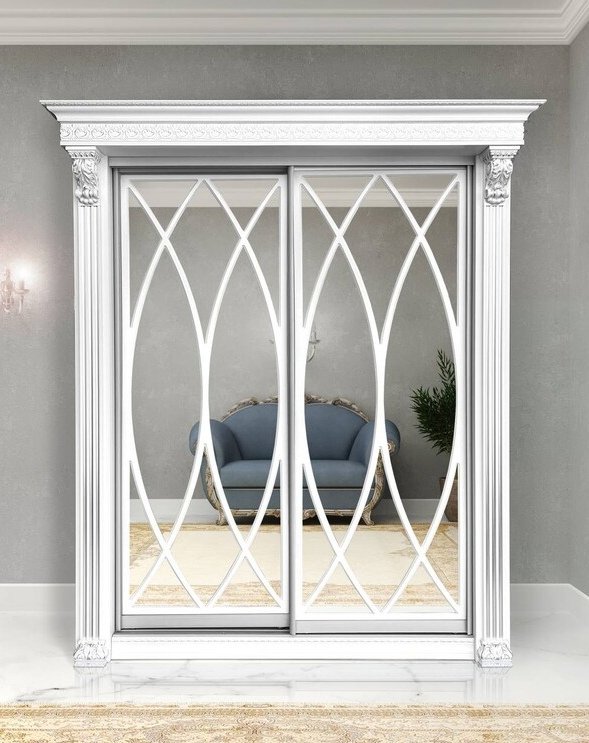 Мэри мебель Шкаф-купе 2-х дверный Классик №7 2030мм